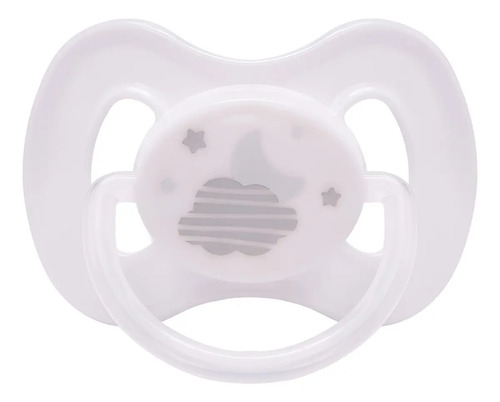 Chupeta Bico Silicone Buba Comfort Noturna Nuvem 0-6 Meses