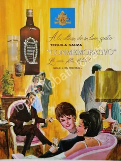 Cartel Retro Tequila Sauza Conmemorativo 1964 V349