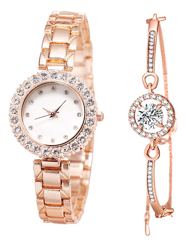 Relojes De Pulsera Para Mujeres, Set De Reloj Y Brazalete,