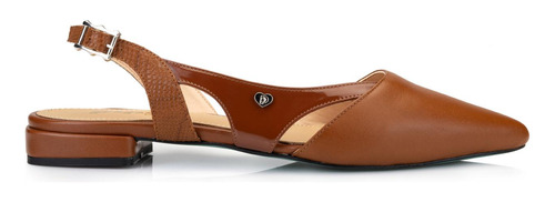 Balerina Camel Flat Pikiki Detalle En Animal Print