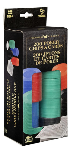 Cardinal Classics, Juego De 200 Fichas De Póquer Baraja...