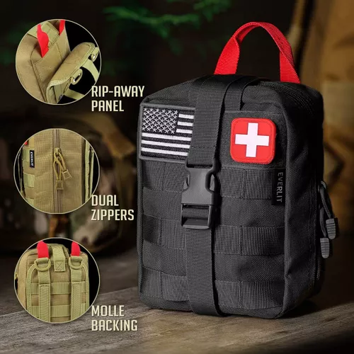 Kit de primeros auxilios al aire libre del ejército militar EMT Kit de  supervivencia de emergencia