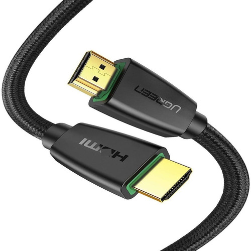 Imagen 2 de 7 de Cable Hdmi Ugreen 4k 60hz Nylon Trenzado Negro 2m