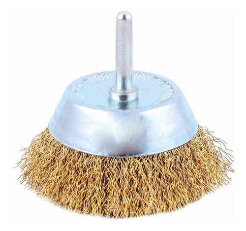 Cepillo De Copa Ondulado 3 C/vastago 1/4 (paq. C/3 Piezas)