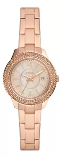 Reloj Mujer Fossil Stella Mini Color de la correa Oro Rosa