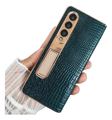 Funda De Cuero Genuino Para Teléfono Zfold5/4/3