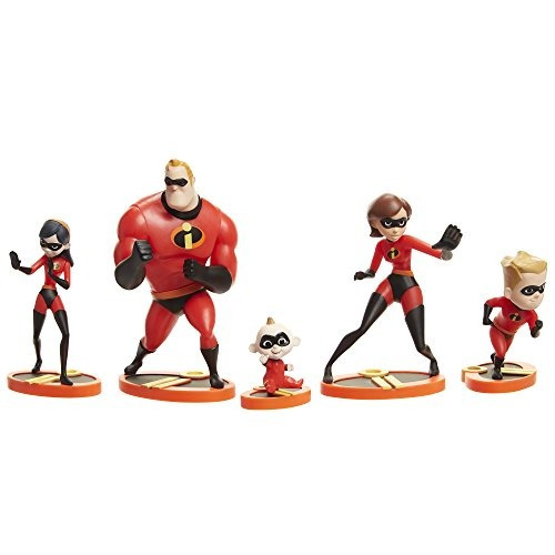 The Incredibles 2 5 Piece Family Figure Set Comes With (mr