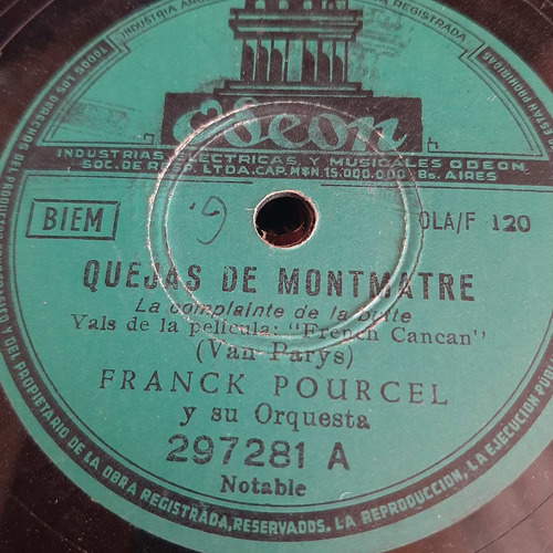 Pasta Franck Pourcel Y Su Orquesta Odeon C483
