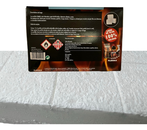 Imagen 3 de 6 de Caja 32 Pastillas Iniciador Encendedor De Fuego Sin Olor