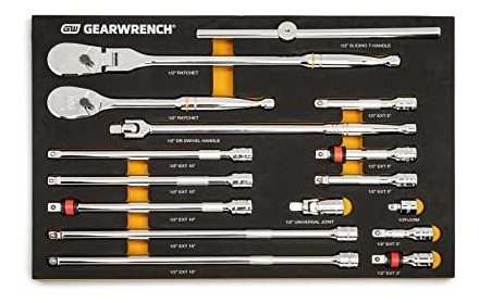 Gearwrench 16 Piece 1/2  90t Ratchet Amp; Drive Tool Sd7dw