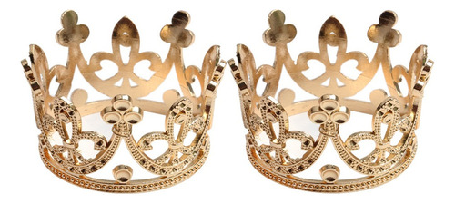 2pcs Mini Corona De Princesa Tiara De Reina Crown Hairband