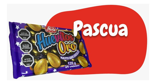 Huevito Macizo Oro Sabor Chocolate Fruna X 360 Unidades