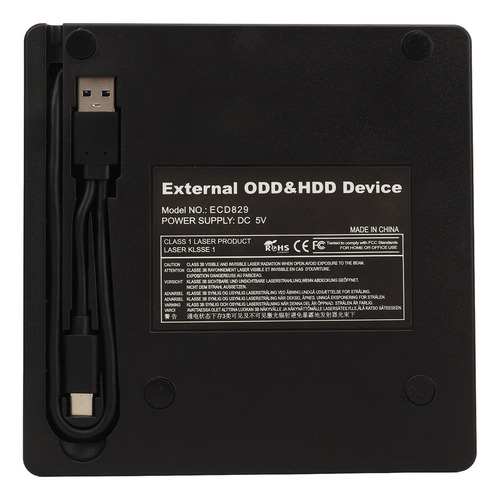 Unidad De Dvd Para Computadora Externa Ultrafina De Alta Vel
