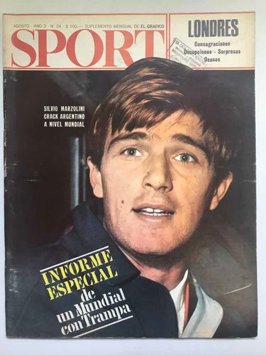 Sport N° 24 Silvio Marzolini Suplemento El Grafico 1966