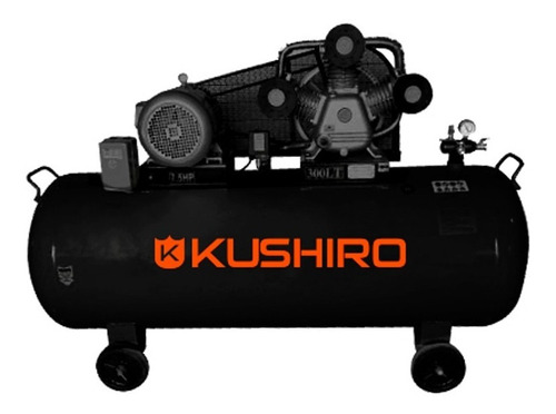 Compresor de aire eléctrico Kushiro K500 trifásico 500L 10hp 380V negro