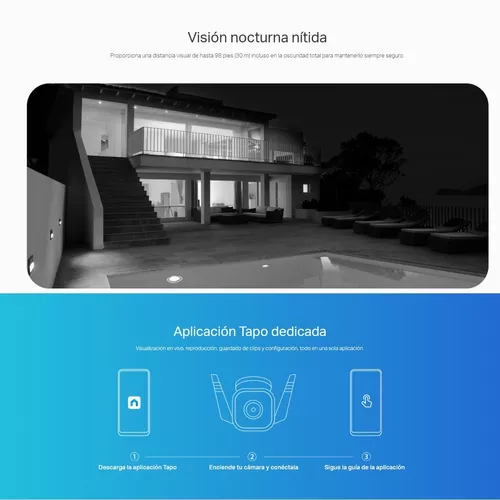 TP-Link Tapo C310 Cámara Wi-Fi de seguridad para exteriores de 3 MP con  visión nocturna – Power Tecnic