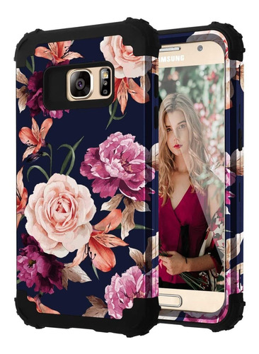 Funda Para Samsung Galaxy S7 (diseno Floral/marca Casewind)