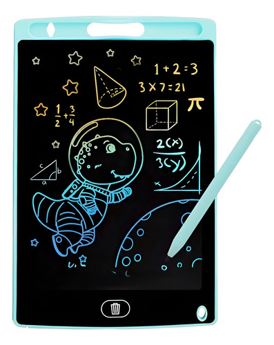 Tableta/pizarra Mágica Lcd Azul Para Niños, 6.5 Pulgadas