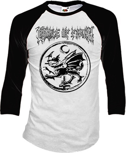 Cradle Of Filth Playeras Manga 3/4 Para Hombre Y Mujer D1