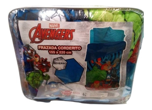 Imagen 2 de 3 de Frazada Piñata Corderito 1 1/2 Plazas Avengers
