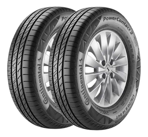 Kit 2 Pneus Megane 185/65r14 86t Powercontact 2 Continental