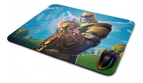 Mouse Pad Gamer Fortnite Battle Royale Thanos Cor Verde