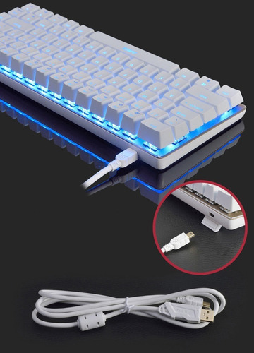 Imagen 6 de 6 de Teclado Mecánico Switch Blue - Ajazz Ak-33 Single Light