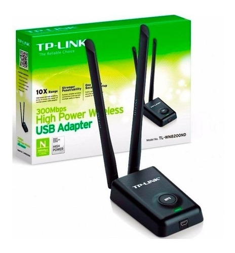 Adaptador Wifi Tarjeta De Red Usb Tp-link 300mbps 2 Antenas