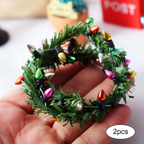 3 X 2x 1:12 Luces Navideñas Rayas Accesorios Para Muebles