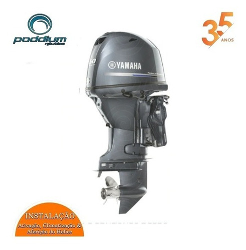 Imagem 1 de 8 de Motor De Popa Yamaha 4t F 60hp Fetl + Frete Poddium Náutica