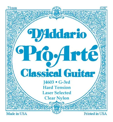 comprar Cuerda Detallada D'addario Guitarra Clásica 3ra \u002F Sol (tf)