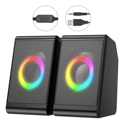 comprar Bocinas Para Pc Computadora Escritorio Altavoz Rgb Subwoofer
