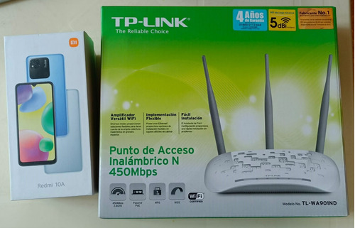 Combo: Xiaomi Redmi 10a 32gb + Tp-link Blanco 