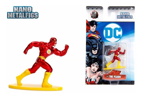 Figura Metal Flash 4 Cm Liga De Justicia Jada Nano Metalfig