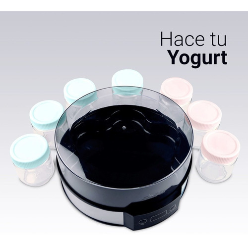 Imagen 4 de 9 de Yogurtera Smart Tek Digital 7 Porciones 180 Ml Griego Ym750