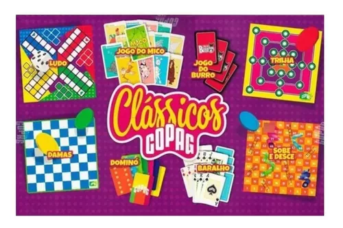 Jogos Clássicos Baralho Mico Domino Dama Cartas Brinquedos