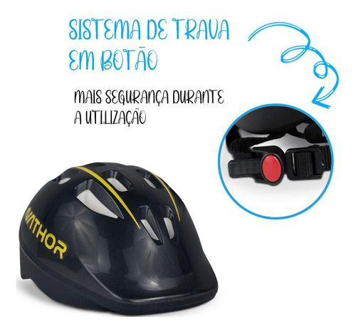 Bicicleta Infantil Aro 12 Veloz Com Capacete Preto - Nathor