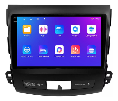 Multimidia Outlander 08/12 9p Android Carplay 4/64gb + Ré