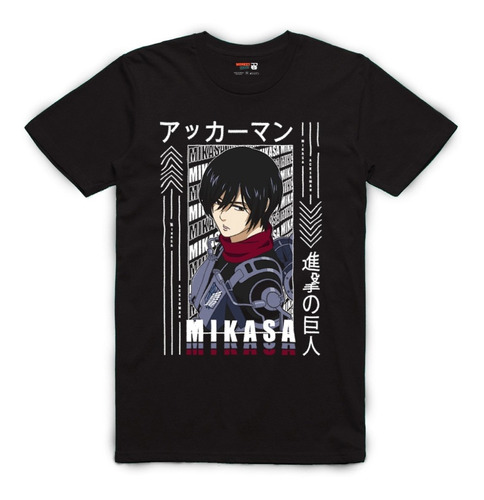 Playera Atack On Titan Anime Mikasa Ackerman &0017at