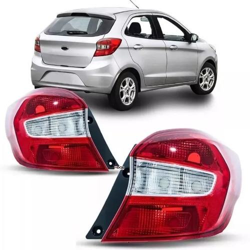 Juego Por 2 Faros Tras P/ Ford Ka 3 Y 5 Ptas 2016 En Adelante Cristal 