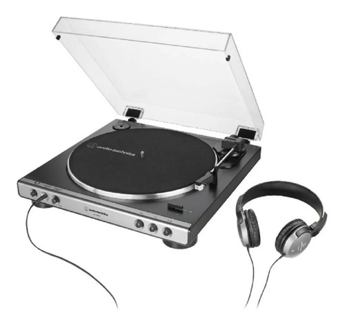 Imagen 1 de 10 de Bandeja Y Auriculares Audio-technica At-lp60xhp