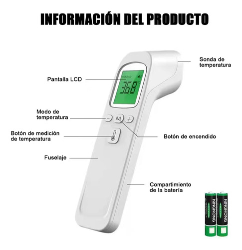 Termometro Digital,termómetro Digital Infrarrojo,con