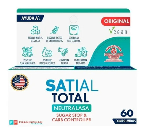 Satial Total Sugar Stop & Carb Controller X 60 Comprimidos