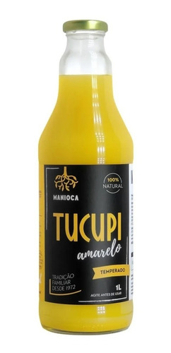 Imagem 1 de 4 de Tucupi Amarelo 1litro 100% Natural Sem Glúten Vegano Manioca