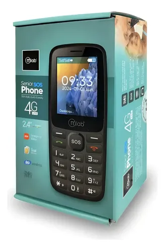 Celular Mlab Senior Sos 4G Teclas Grandes Para Adulto Mayor