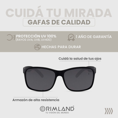 Imagen 3 de 8 de Anteojos Sol Hombre Lentes De Sol Hombres Rimland Tenerife