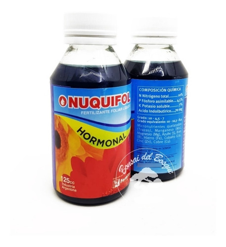 Nutriente Con Hormonas Nuquifol X 125ml Apto Cultivos