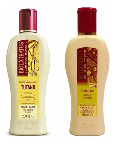 Kit Bio Extratus Tutano Shampoo 250ml E Creme De Silicone