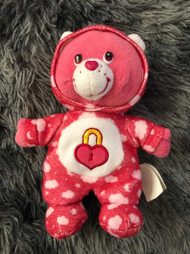Osito Cariñosito 20 Cm Aprox Secret Bear Rojo Vintage
