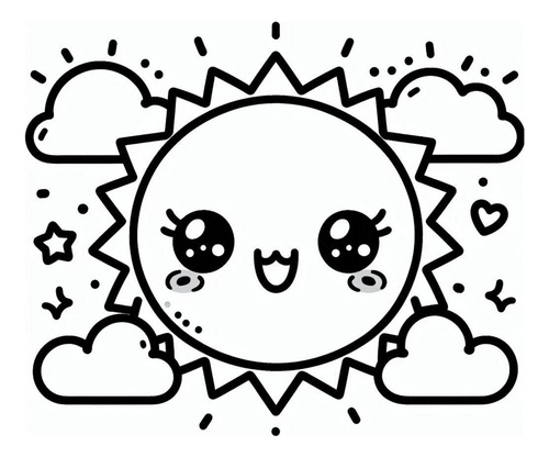 Libro Pdf Diseños Kawaii Primaverales 36 Pag. Para Colorear